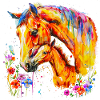 Cavallo con il suo puledro