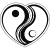 Heart as Yin Yang Sign