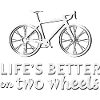 Bicycle with Motivational Quote Design