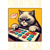 Drukknop voor sarcasme Meme Grappige Dieren Kat