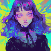 Anime, Gothic Girl, Waifu, Japan