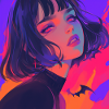 Anime, Gothic Girl, Waifu, Japan