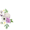 Lila Blumenbuchstabe c