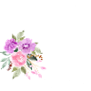Lila Blumenbuchstabe c