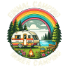 Camping Camper Caravan Camping Arc-en-ciel