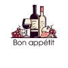 Wine, grapes, cheese - bon appetit!