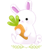 Lapin avec carotte