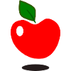 hängender Apfel
