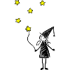 Sorcière et étoiles