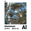 Periodensystem-Element Aluminium (Al) 013