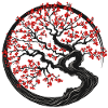 Enso Zen Circle Sakura Baum