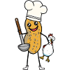 Sympathique Cacahuète Cuire Poulet Noix