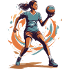 Handball Woman Streetwear Iconic Style