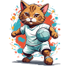 Handball Cat Streetwear Aesthetic