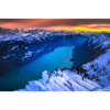 WINTER ALPS LAKE