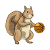 Squirrel Basketball Player Basketball