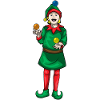 Elf Weihnachten Jonglieren