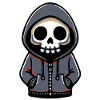 Skeleton in Hoodie