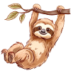 The Funny Sloth Not Lazy