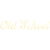 Old School lettering white