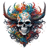Skull / Skull / Skeleton / Gothic / Tattoo