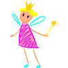 Fairy stylized drawing