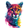 Bunter Kunst Wildtiere