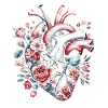 Coeur anatomique floral