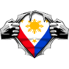 Philippines super-héros, drapeau, héros