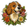 A little Spaniel dog