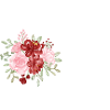 Roter Blumenbuchstabe D