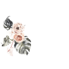 Tropical Floral Letter D