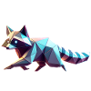 3D Geometric Origami Raccoon