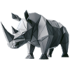Rhinoceros origami geometric 3d