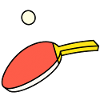 Ping Pong - Paddle & Ball