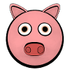 Charming Cartoon Pig