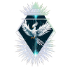 Wonderful white fantasy phoenix.