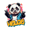 HELGE - Handsome boy name with cool panda