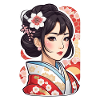 Japanese woman in kimono - Japan