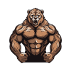 Bear Grizzly Beast Bodybuilding Muscles