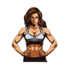 Woman Muscles Girl Fitness