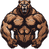 Bear Grizzly Beast Bodybuilding Muscles