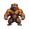 Bear Grizzly Muscles