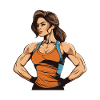 Femme Fitness Muscles Gym Fille