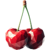 Cherries in polygon style