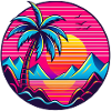 Neon Palm 90s