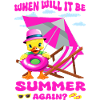 Canard mignon avec chapeau rose