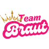 Team Braut Pink Crown Design