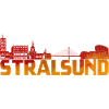 Hansabyen Stralsund Silhouette Skyline Oceaneum B