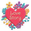 Histoire d’amour coeur rouge